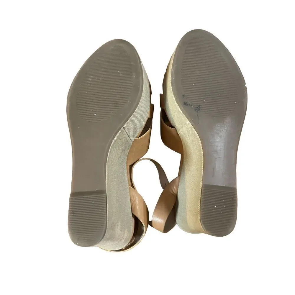 Steve Madden Orlena Tan Wedges size 11‎